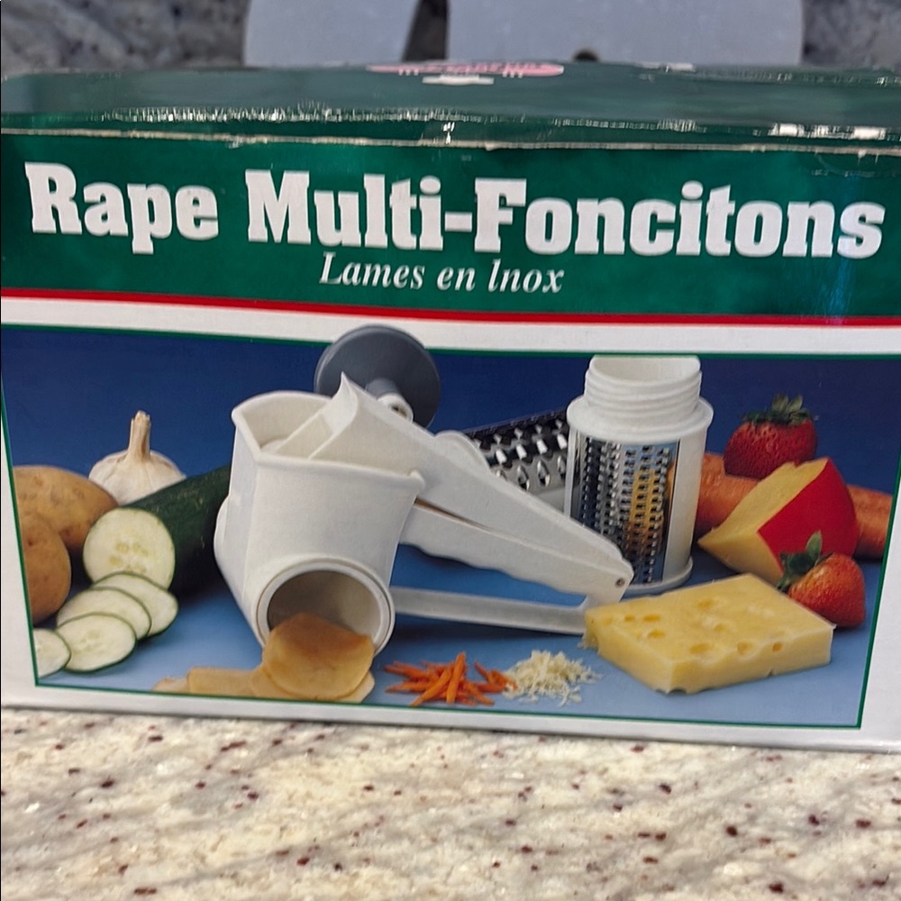 White Multi-Function Kitchen Grater Tool